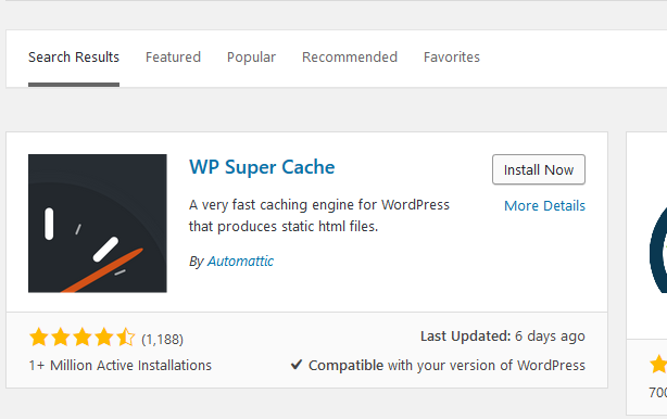 hasil Pencarian WP Super Cache