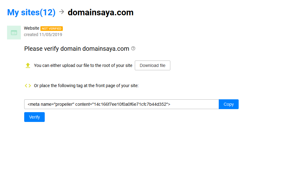 memverifikasi website