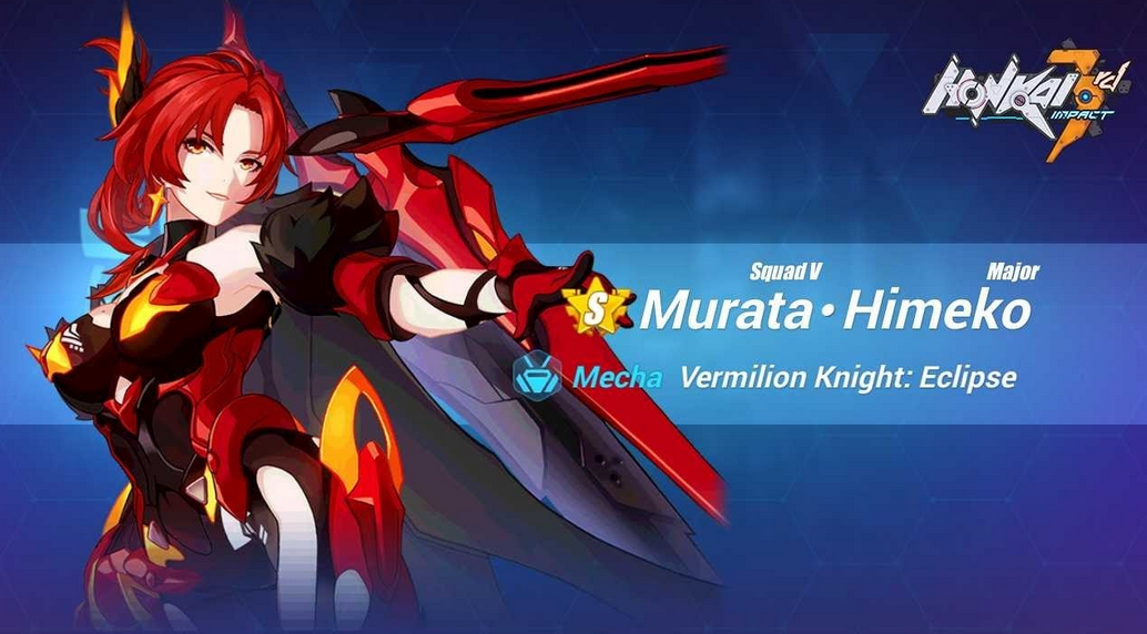 Доктор рацио хонкай как получить. Murata Himeko Vermilion Knight. Химеко Хонкай Импакт. Химеко Мурата Хонкай Импакт. Himeko Murata Honkai.